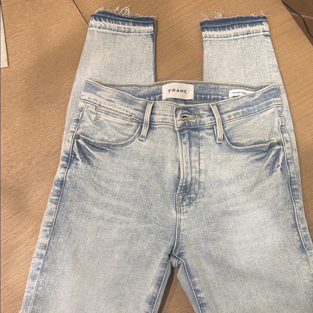 Frame Denim Light Wash Ankle Jeans